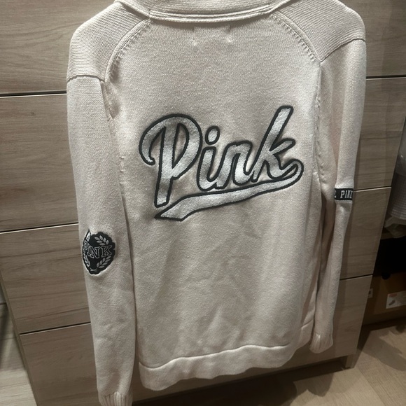 PINK Victorias Secrete Varsity Jacket RARE NWOT - Picture 4 of 6